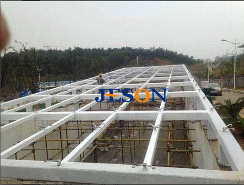 杰辰幕墻工程案例：湖北黃石北站地下車庫(kù)入口01